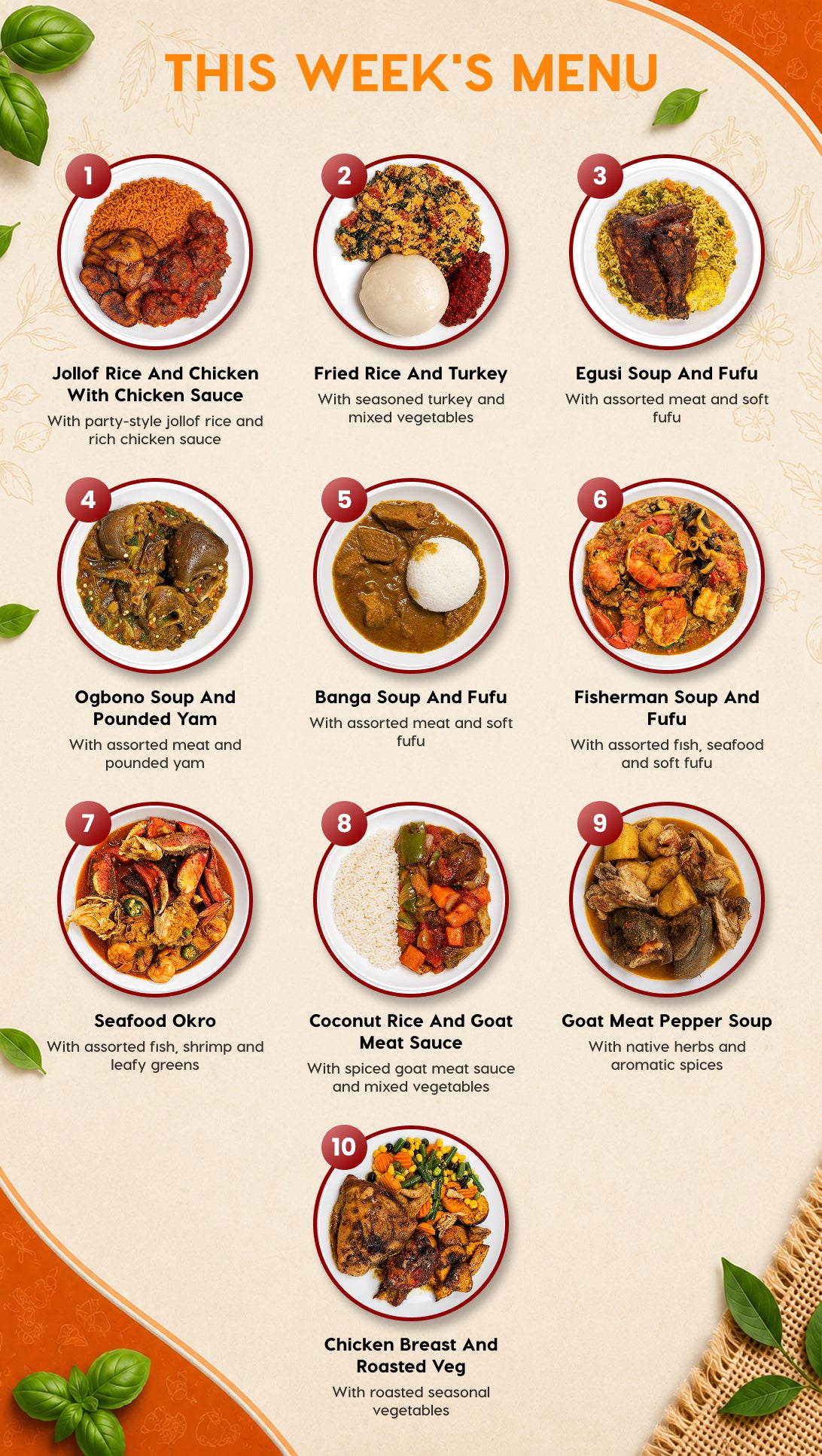 6 Meal Plan